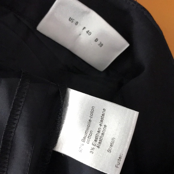 Akris Punto Skirt Pockets Navy Blue Size 8 - Picture 8 of 8